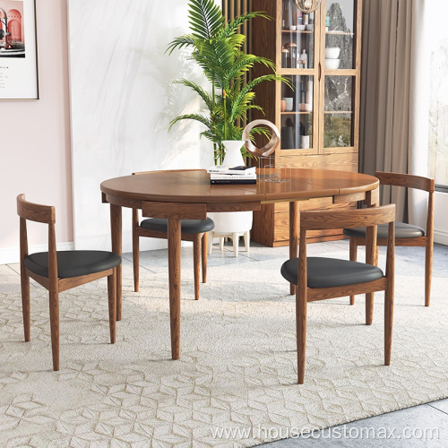 Wooden Dining Table Space Saving Table Set